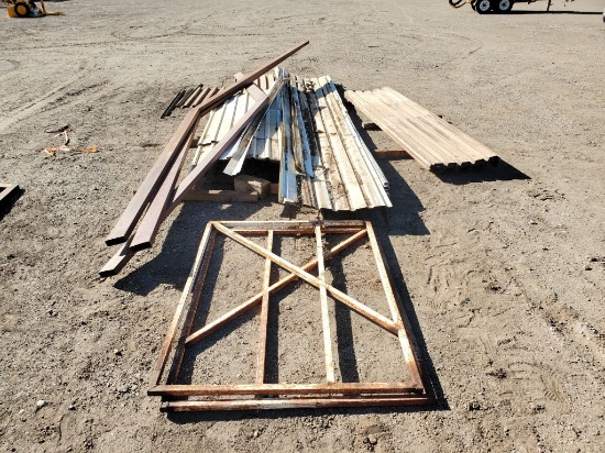 Corrugated Steel Sheets w/Frames and Peak Beams