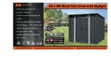 Metal Shed Pent Skylight 0608P TMG-MS0608P
