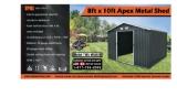 Metal Shed Apex 0810 TMG-MS0810