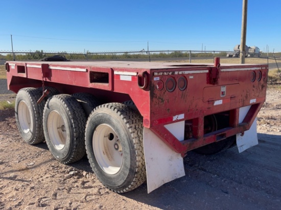 2015 Crown Tri-Axle Flatbed Bolster Trailer