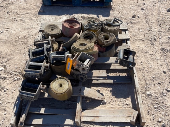 Lot of Straps & Trailer Ratchets