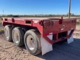 2015 Crown Tri-Axle Flatbed Bolster Trailer