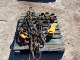 Lot of Single & Double Cable Slings & Hooks