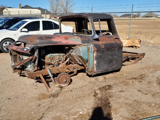 Vintage Chevrolet Pickup Cab and Frame