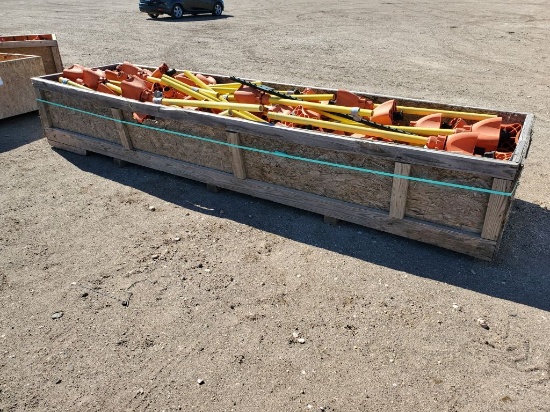 (4) Boxes of Dura-Base Boundary Poles and Pole Bases w/Quick Clamp Connectors