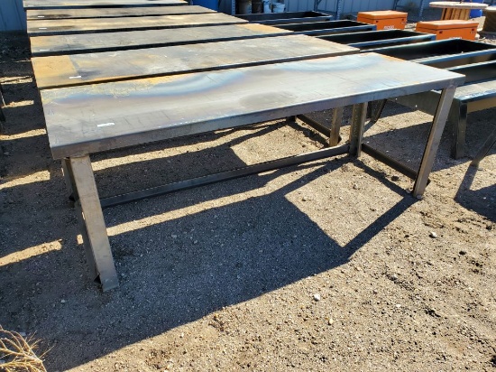 30" x 90" Stacking Table w/10ga Top
