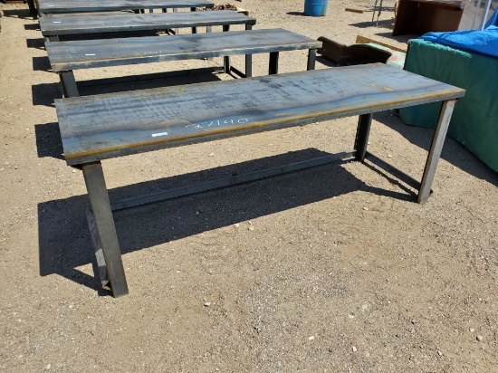 30"X90" Stacking Table w/10ga Top