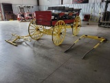 3 Row Horse Drawn Cart w/(2) Tounges