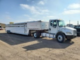 *COMBO* 2005 Freightliner M2 106 CONVENTIONAL CAB/1990 Shopmade Livestock Hauler *COMBO*
