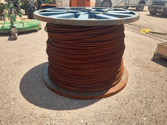 8,400' of 5/8" Steel Cable on Steel Spool
