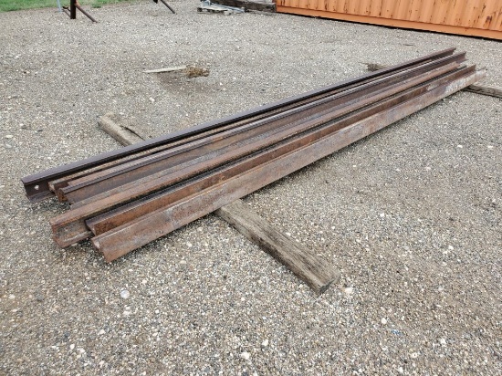 (8) Railroad Rails 16.7ft