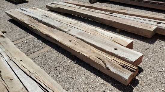 (3) 7" x 11" x 16' Oak Beams