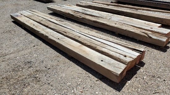 (3) 7" x 11" x 16' Oak Beams