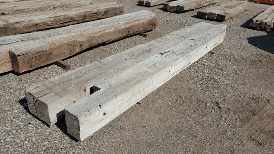 (2) Wooden Beams 16" x 11" x 16'