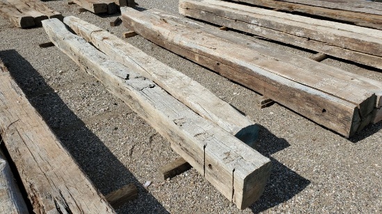 (2) Wooden Beam 15'19" x 14" x 12"