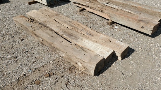 (3) Wooden Beams 8'7" x 9" x 7"