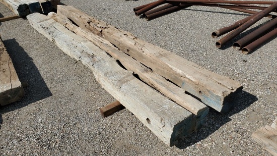 (3) Wooden Beams 15'11" x 12" x 11"