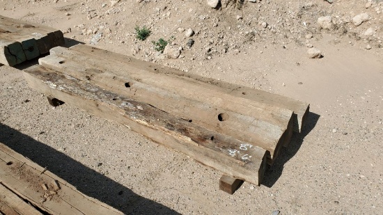 (4) Wooden Beams 8' x 8" x 6"