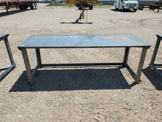 30" x 90" Stacking Table w/10ga Top