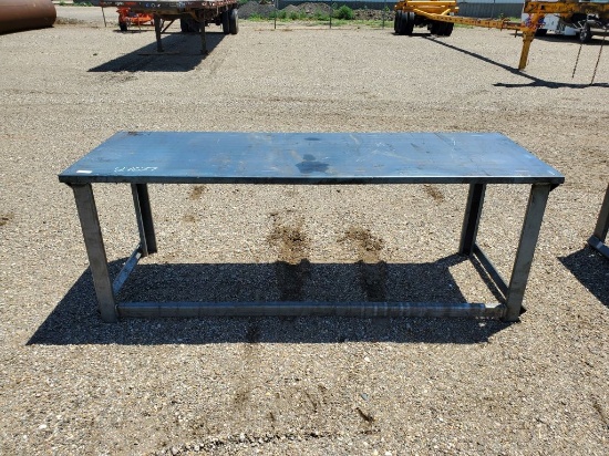 30" x 90" Stacking Table w/10ga Top