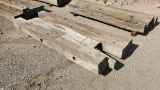 (4) Wooden Beams 8'6