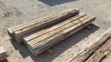 (4) Wooden Beams 8' x 9