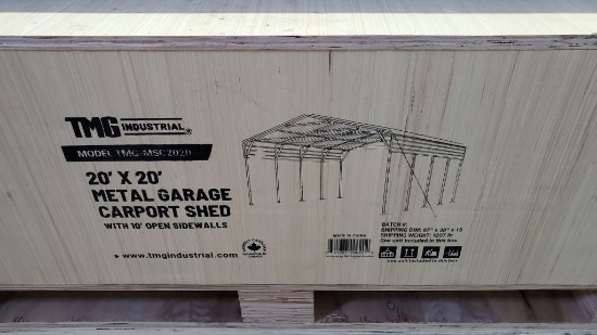 TMG-MSC2020 Metal Garage Carport Shed 20' x 20'