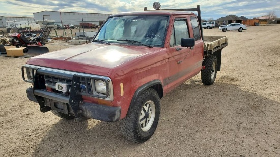 1987 Ford Ranger Custom Supercab 2D Flatbed Pickup Truck