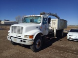 2000 International 4700  80 Inch Wide Steel Cab 68 ABC Truck Delivery Boom Truck