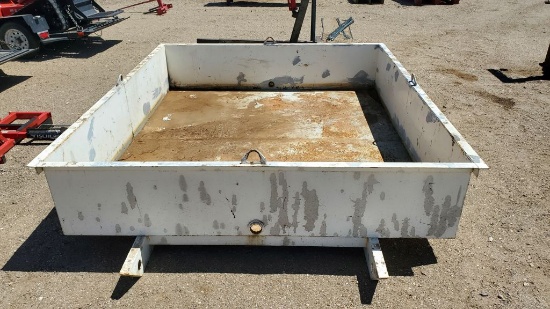 84" x 97" x 18" Metal Hopper w/(4) Eyelettes, On Skid