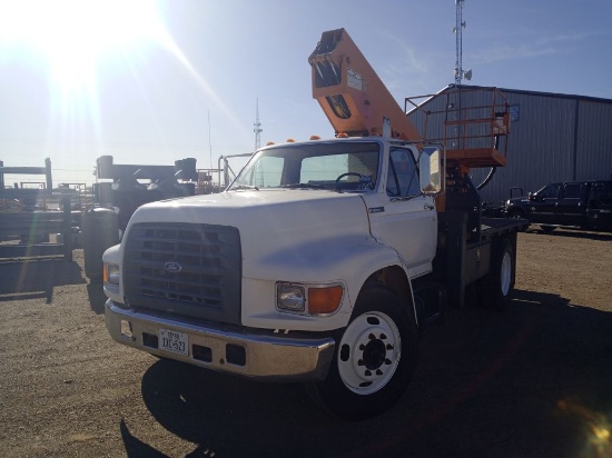 1997 Ford F800 F Series Low Profile Option Conventional Cab Truck Delivery Bucket Truck