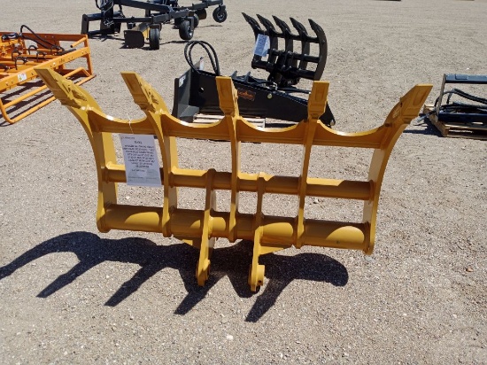 60" Land Hero Heavy Duty Rake - Excavator