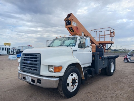 1997 Ford F800 F Series Low Profile Option Conventional Cab Truck Delivery Bucket Truck