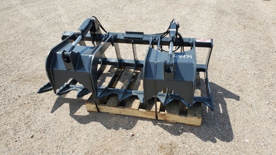 Stout Brush Grapple HD72-8 w/Skid Steer Quick Attach