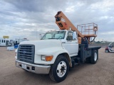 1997 Ford F800 F Series Low Profile Option Conventional Cab Truck Delivery Bucket Truck