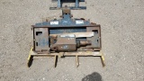 Skid Steer Mount Hydraulic Post Hole Digger w/Bit