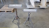 (2) Adjustable Height Roller Stands