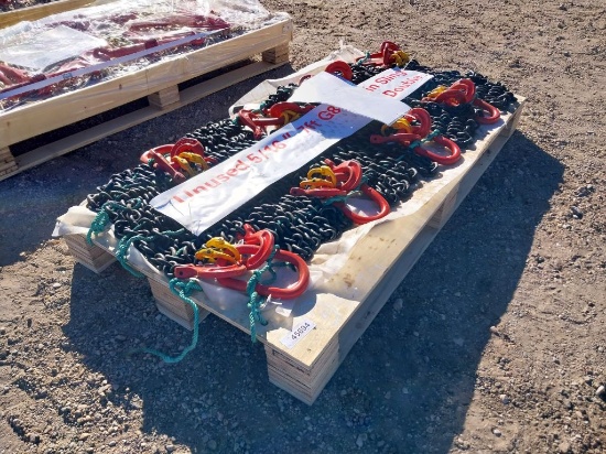 UNUSED QTY OF (8) PALADIN 7 ft Double Legs Lifting Chain Sling