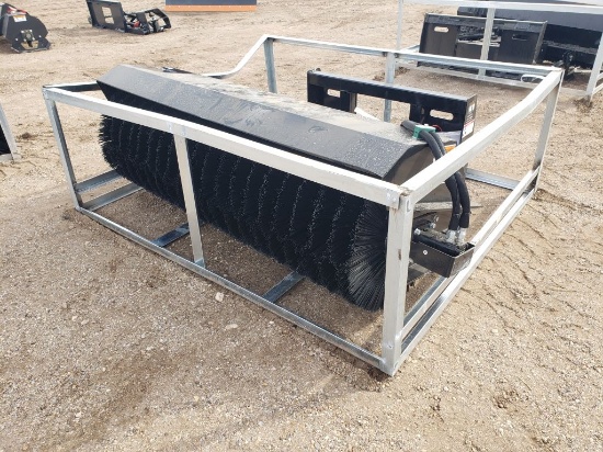 Wolverine 72" Skid Steer Heavy Duty Hydraulic Angle Broom