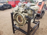Izuzu V8 Diesel Engine on Stand