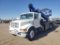 2000 International 4700  80 Inch Wide Steel Cab Manlift Flatbed