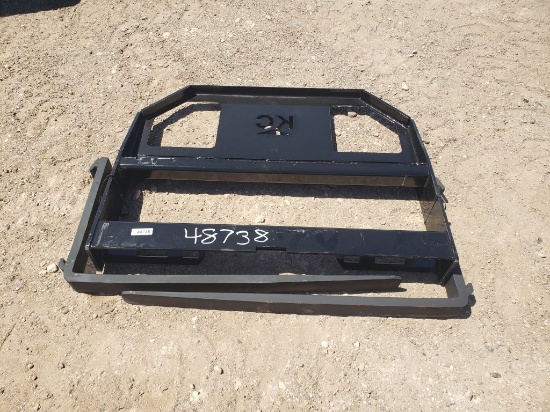 45" Skid Steer Fork Frame V2 w/42" Forks