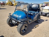 2013 CLUB CAR PRECEDENT ELECTRIC, LIFT KIT, PA SYSTEM, UNDERGLOW LIGHTS