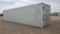 40' One Trip Shipping Container
