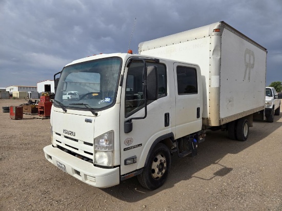 2014 Isuzu NPR-HD 4000 Series Medium Duty Crew Cab Truck Delivery Box Truck