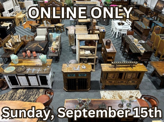 Elite, Rustic, & Western Furniture Done Right Auction