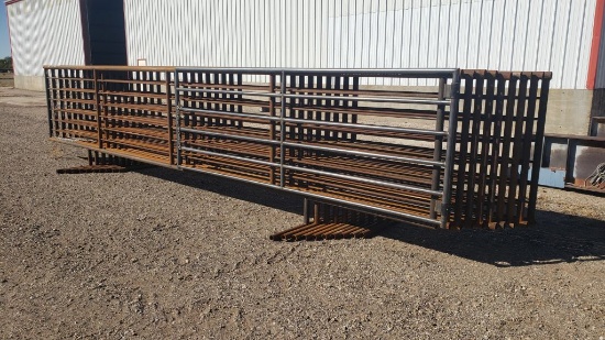 (9) 24' Cattle Panels and (1) 24' Panel w/11'9" Gate