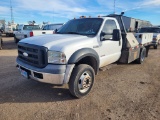 2006 Ford F450 Super Duty XL Flatbed Service Truck Regular Cab 4WD DRW