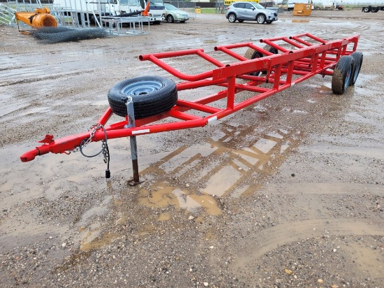 Shop Made   Round Bale Hay  Trailer