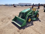 2014  John Deere  1023E  Utility Tractor w/Loader and Shredder Deck